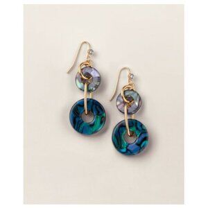 Avon Studio 1886 Luminous Tides Link Earrings-New In Box